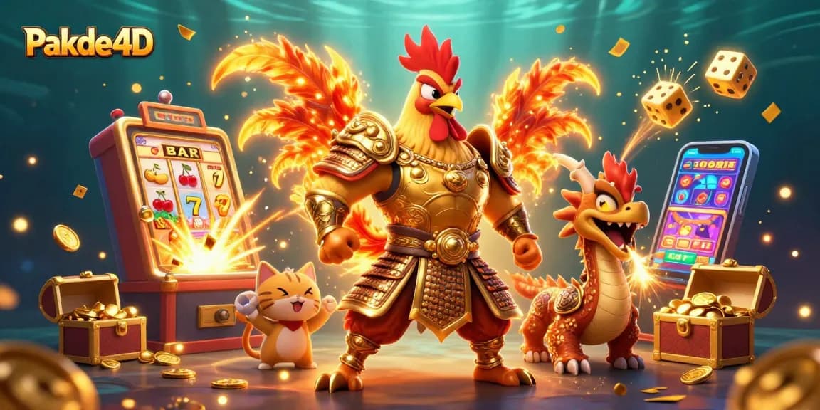 Win big with Pakde4D in this thrilling casino scene featuring dynamic characters and exciting gaming elements.