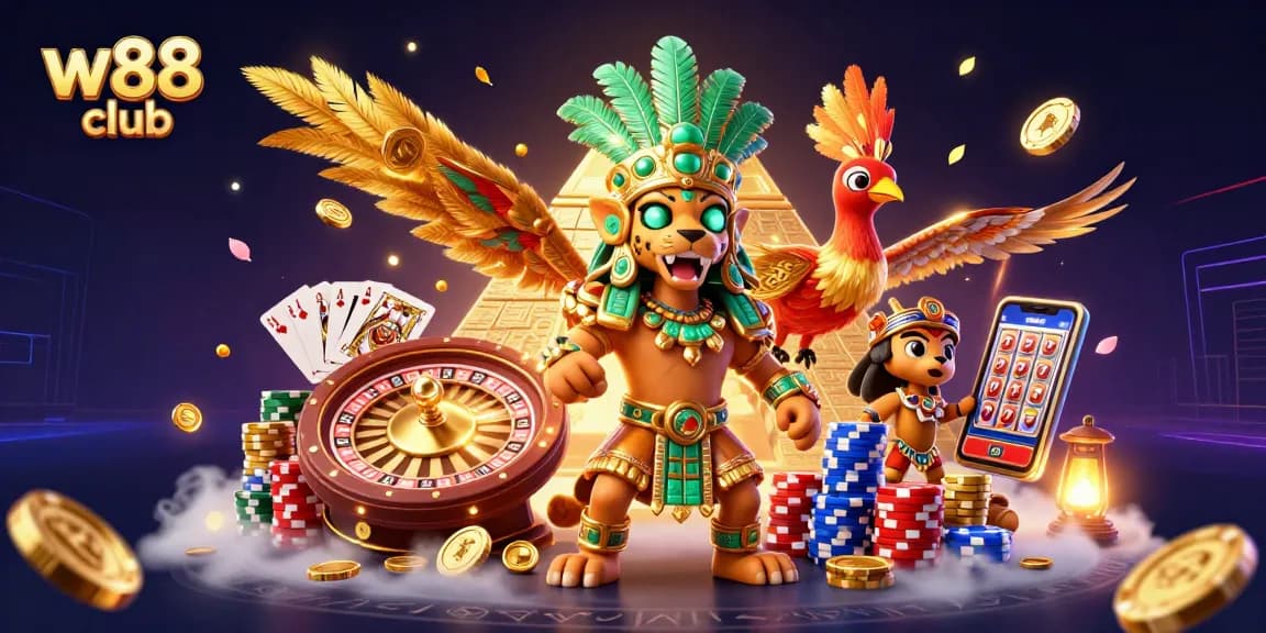 Các game hấp dẫn tại w88 club với hình ảnh 3D rực rỡ và nhiều yếu tố may mắn hấp dẫn.