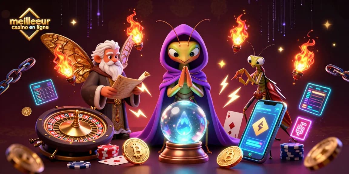 Regardez le meilleur casino en ligne avec des éléments de jeu animés et un décor enchanteur.