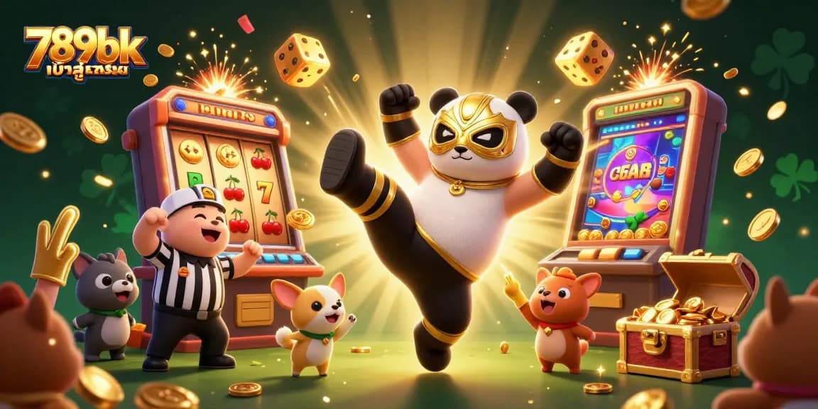 Experience thrilling gaming action with 789bk com เข้า สู่ ระบบ showcased in a vibrant 3D casino scene.