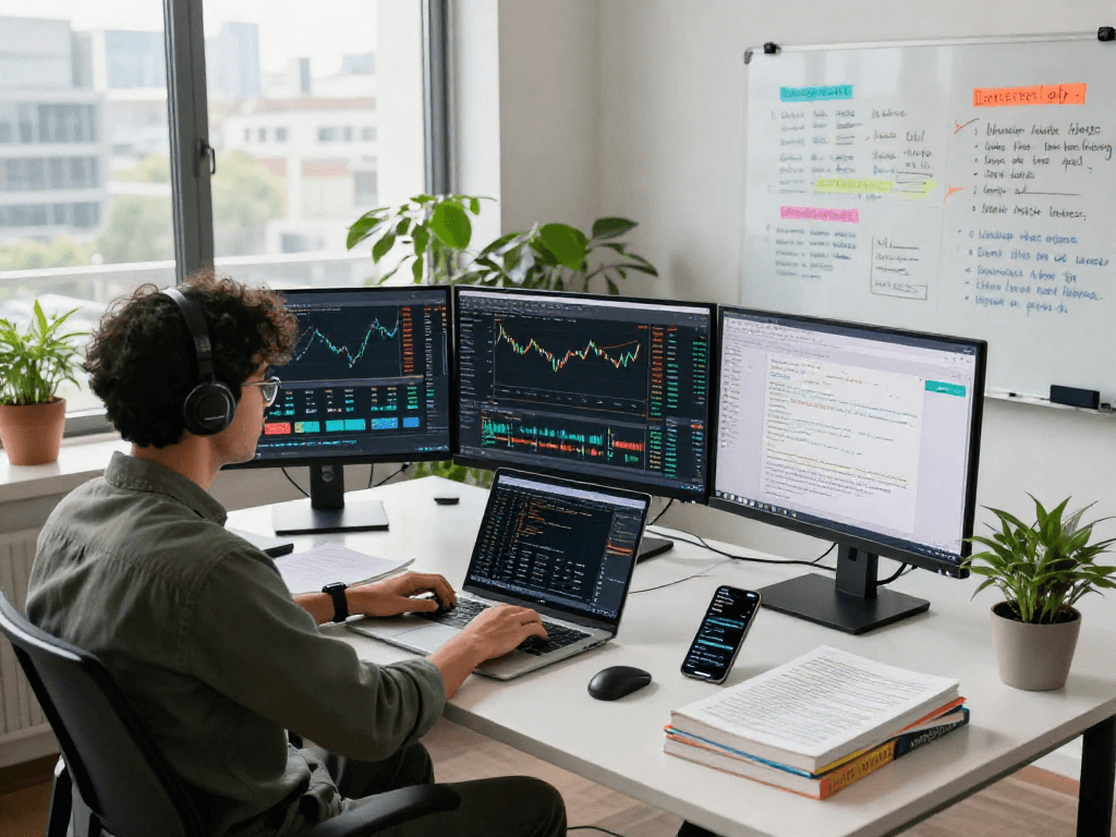 NIFTY index quote API integration in a dynamic trading workspace with real-time financial data.