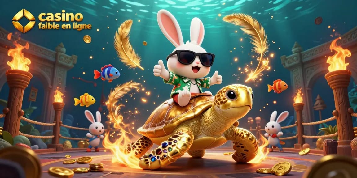 Jouez à un casino fiable en ligne avec des illustrations colorées de chanceux animaux marins.