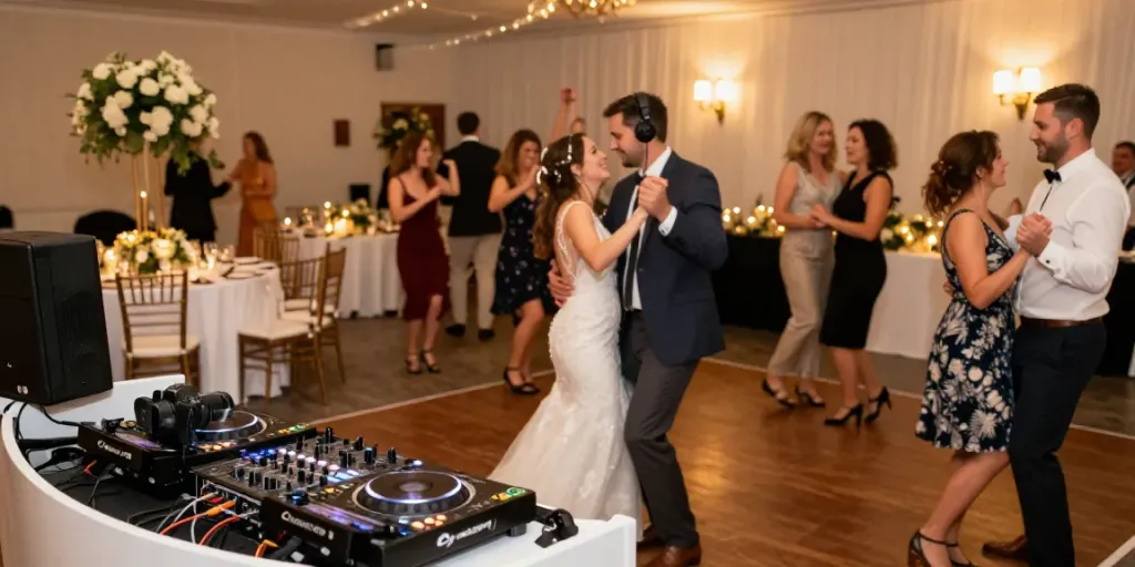 Hochzeit DJ in Berlin Brandenburg sorgt für eine lebhafte Tanzatmosphäre.