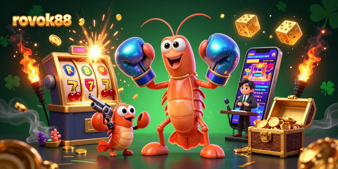 Spin to win at rokok88 slots with energetic cartoon sea creatures and colorful gaming elements.
