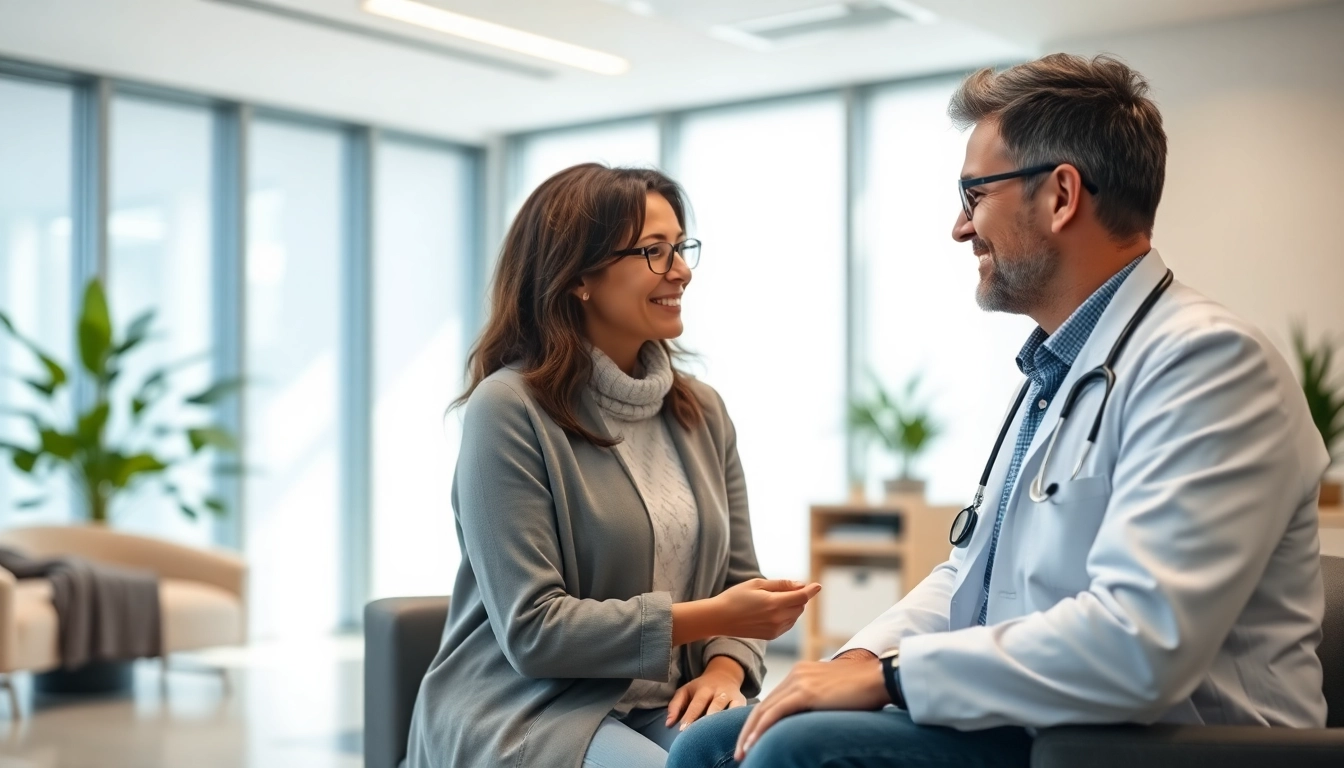 Engaging private GP consultation highlighting patient comfort and professional care.