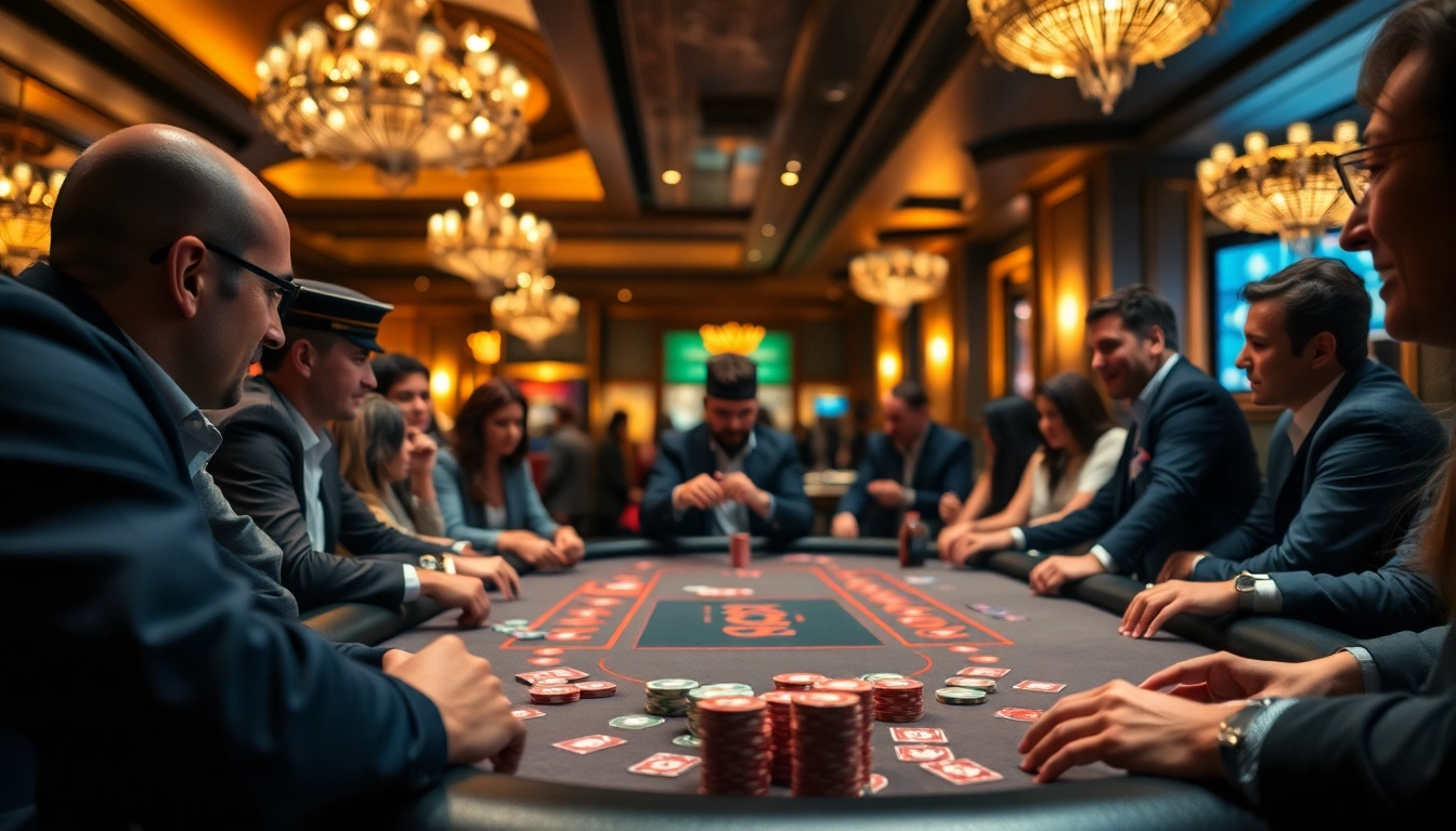 Engaging poker table scene representing cs2 gambling sites reddit.