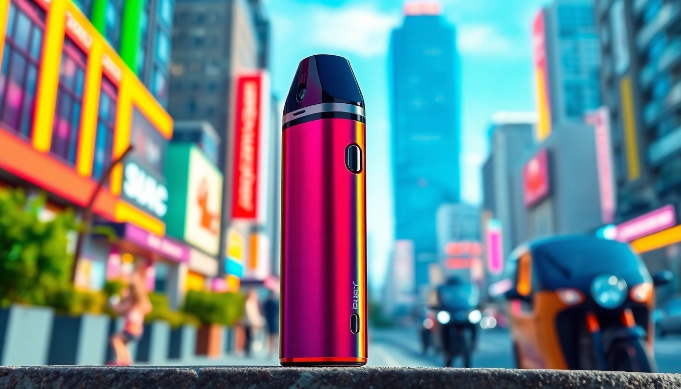 Showcasing an elfbar disposable vape designed for vibrant, urban lifestyles.
