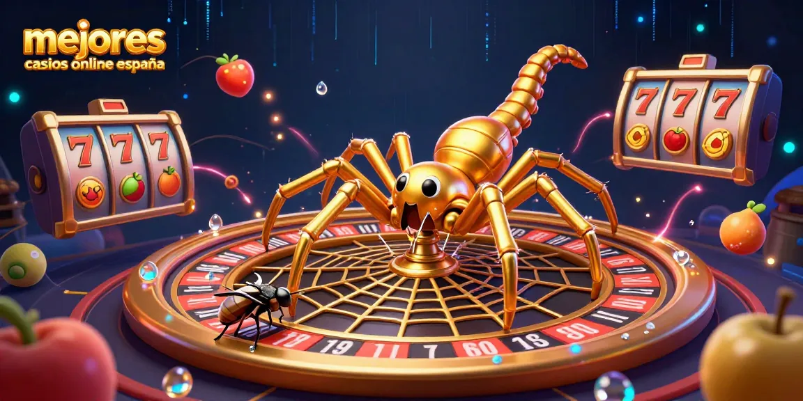 Disfruta de una inolvidable experiencia en los mejores casinos online España con esta ilustración dinámica de un casino virtual.