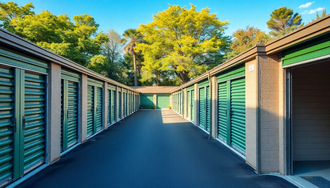Explore self storage units in a well-organized facility showcasing their diversity and accessibility.