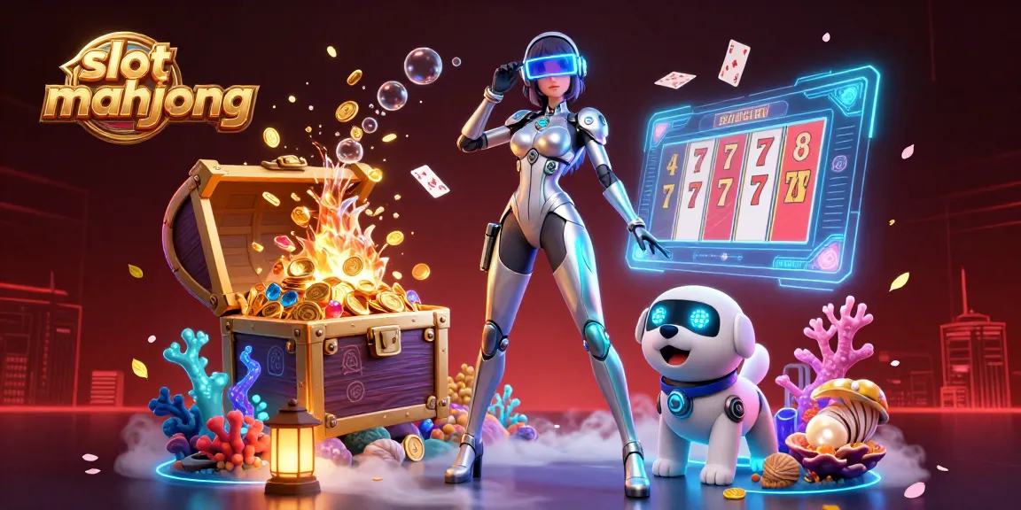 Spin to win with slot mahjong as vibrant characters navigate a colorful casino adventure.