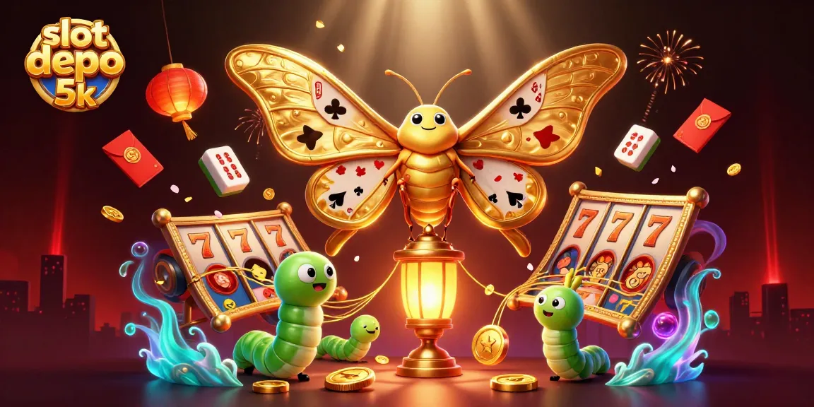 Engage with thrilling slot depo 5k action featuring stunning slots, lucky symbols, and vibrant casino elements.
