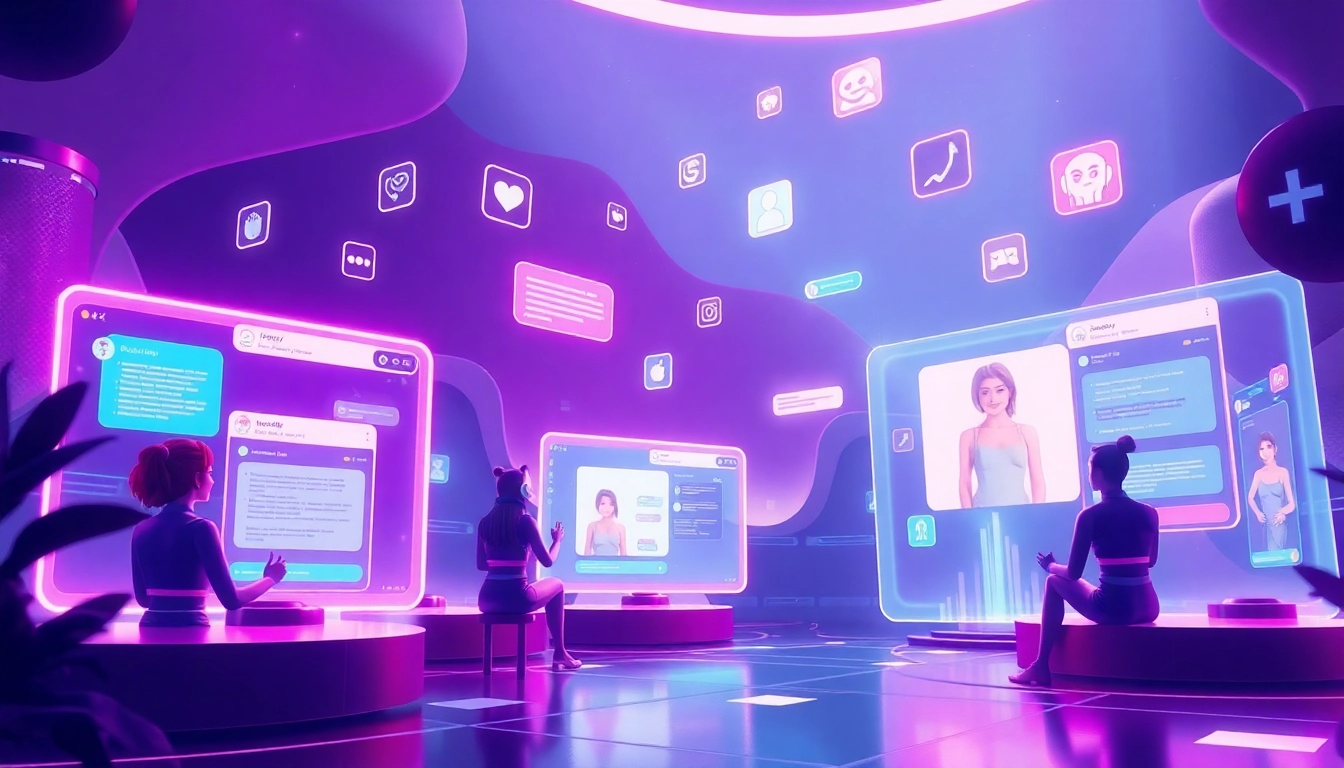 Explore free nsfw ai chatbot interactions in a vibrant digital landscape with engaging visuals.