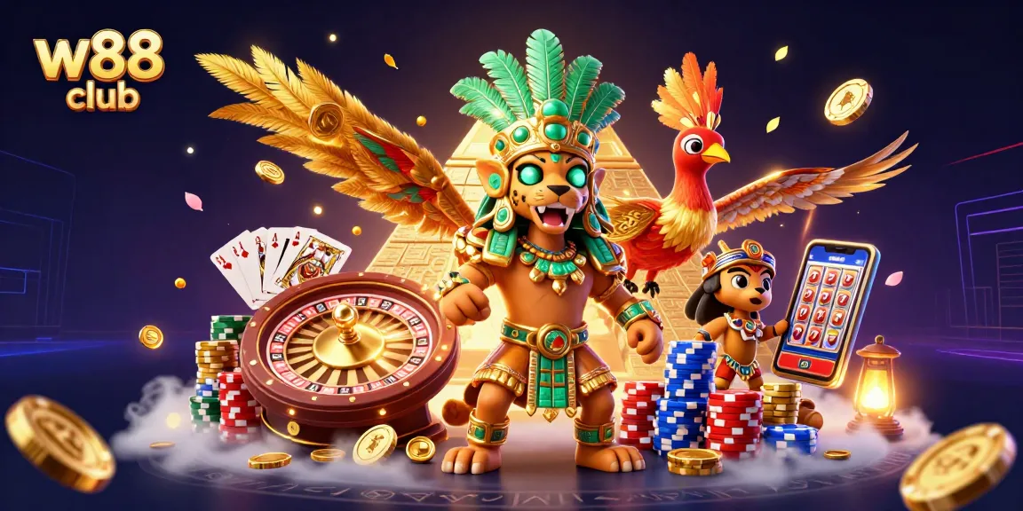 Các game hấp dẫn tại w88 club với hình ảnh 3D rực rỡ và nhiều yếu tố may mắn hấp dẫn.