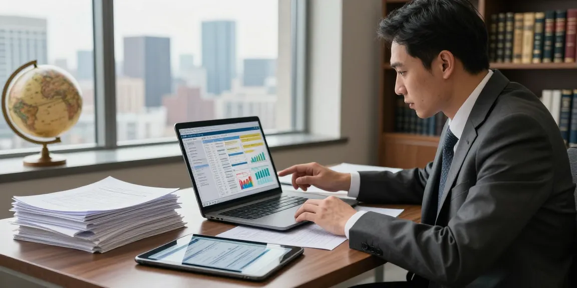Analyzing data for effective asset tracing in a professional office setting.