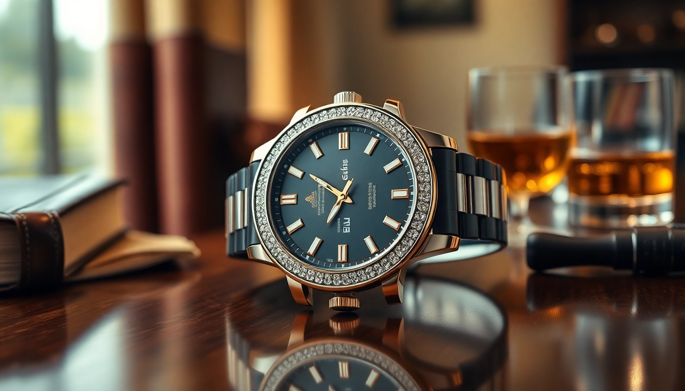 Admire the intricate design of super clone watches with diamond-encrusted bezels and luxury feel.