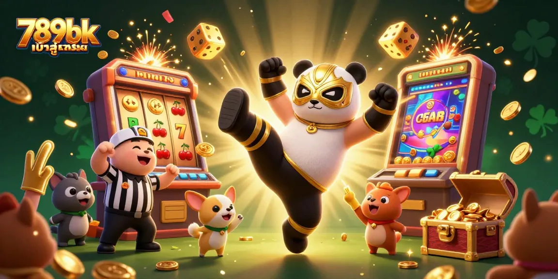 Experience thrilling gaming action with 789bk com เข้า สู่ ระบบ showcased in a vibrant 3D casino scene.