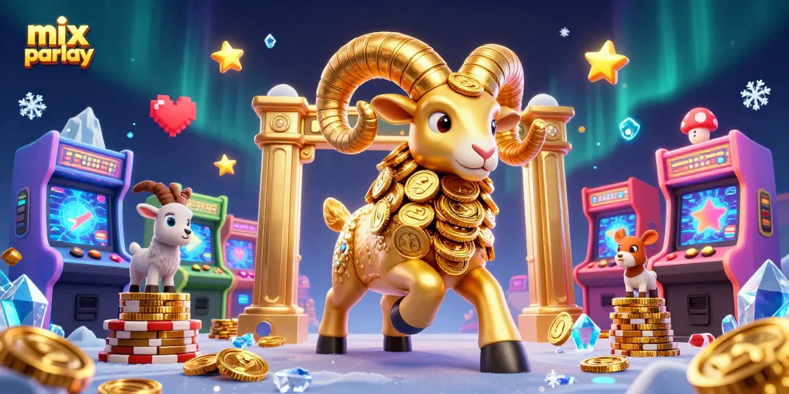 Experience thrilling mix parlay betting action with golden ram charging at a vibrant arena.