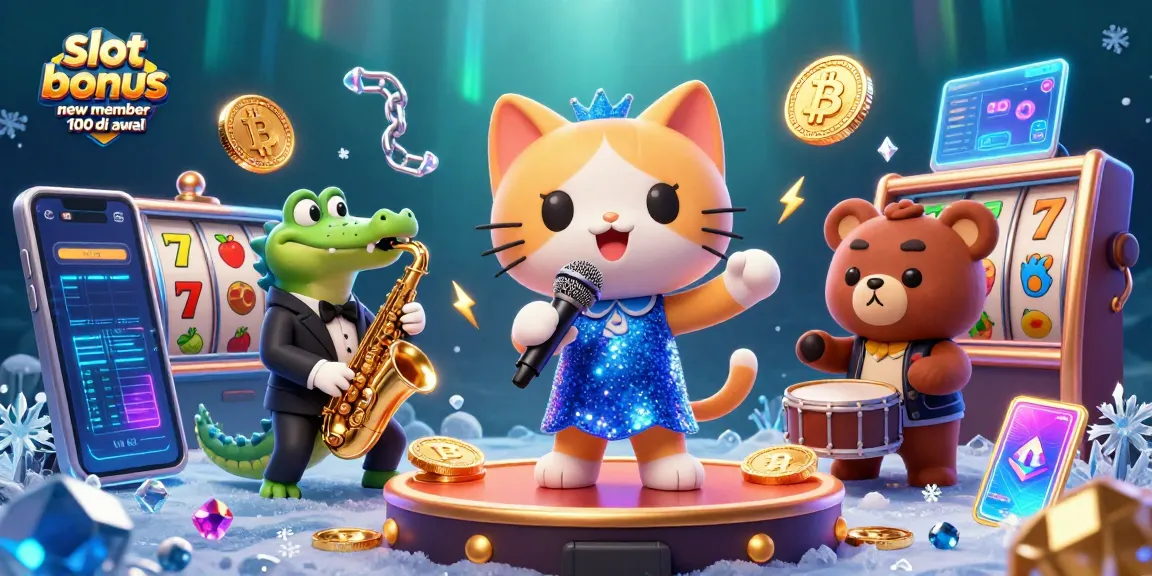 Experience thrilling gameplay with slot bonus new member 100 di awal featuring engaging characters in a vibrant casino scene.