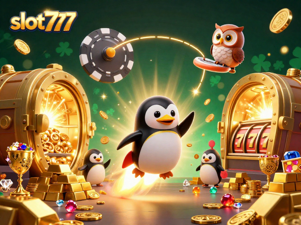 Splash into the winning world of slot777 with a dazzling scene of excitement and rewards.