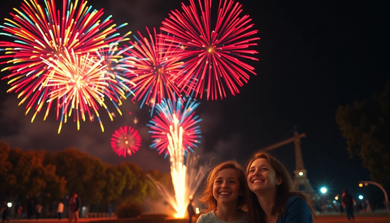 Experience the thrill of cheap fireworks near me lighting up the night sky with colorful bursts.