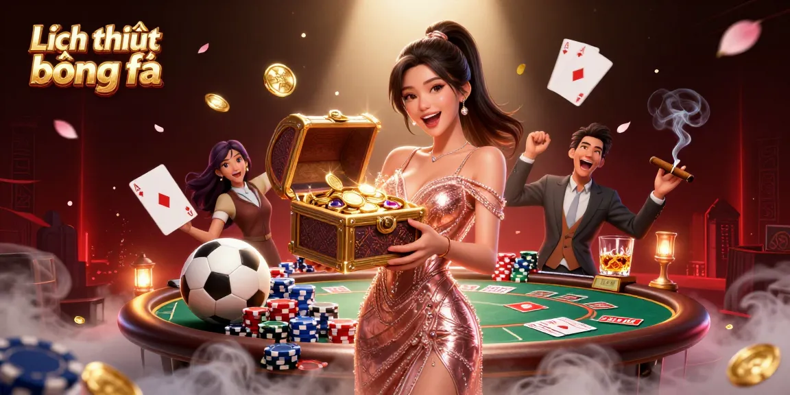 Experience thrilling Lịch thi đấu bóng đá action with an illustrated scene of glamorous betting excitement.