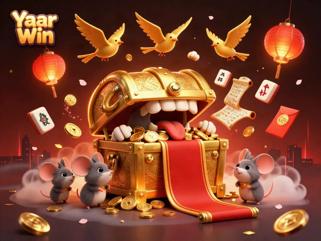 Experience thrilling gameplay with Yaar Win's 3D treasure chest, rewarding lucky players with golden coins.