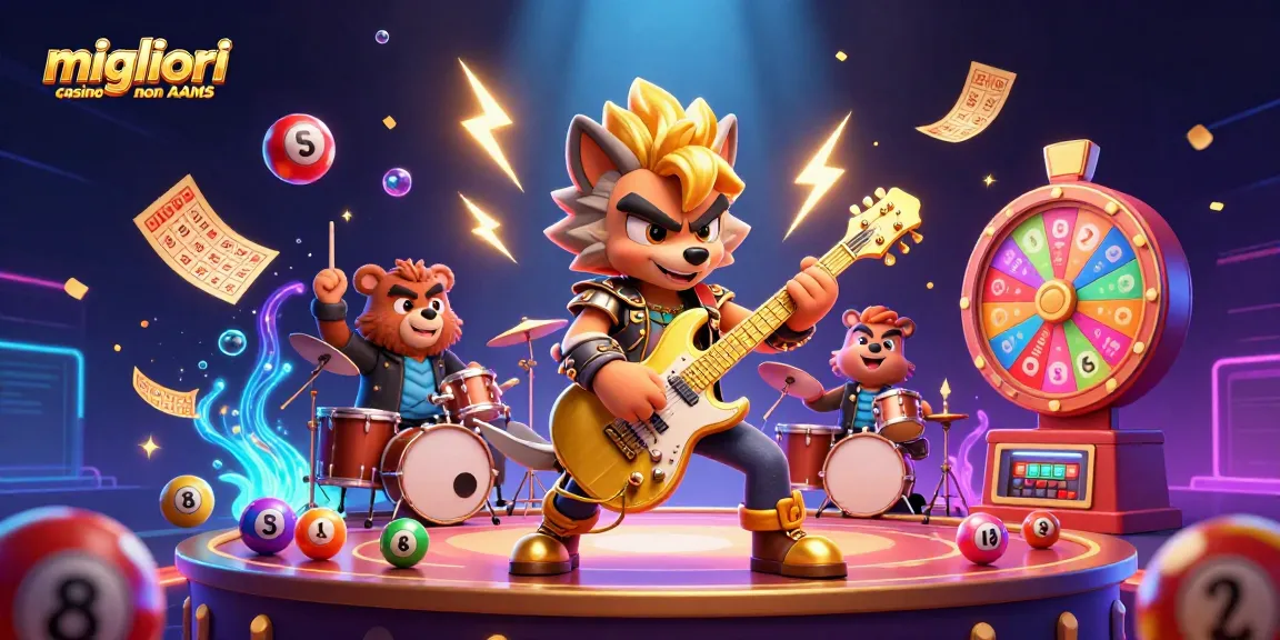 Scopri i migliori casino non AAMS con un emozionante concerto di un lupo rock e un orso batterista.