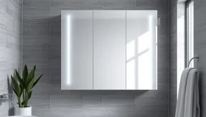 sonni Spiegelschrank im modernen Badezimmer mit LED-Beleuchtung und eleganten Details