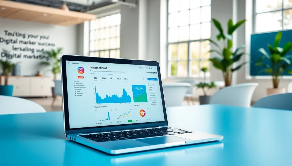 Engage with the Instagram smm panel's analytics in a modern workspace setting.