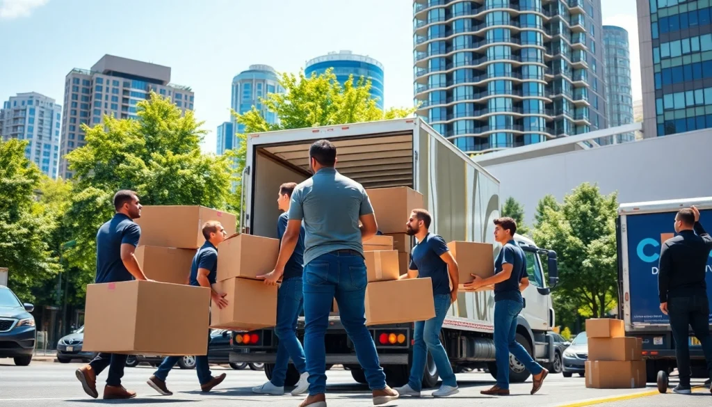 Best moving company in Vancouver showcasing professional movers expertly coordinating a move in the city.