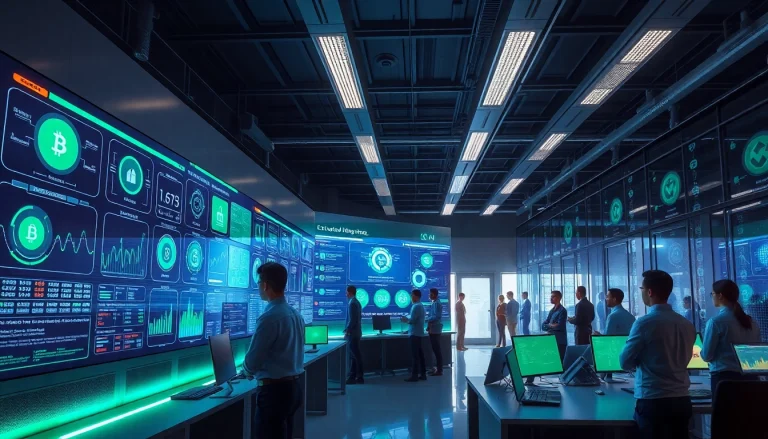 Visual representation of trusted cloud mining sites featuring modern technology and renewable energy.