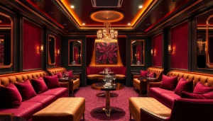 Upscale entertainment venue showcasing luxurious private rooms, reflecting the essence of gdmc.bio's unique services.