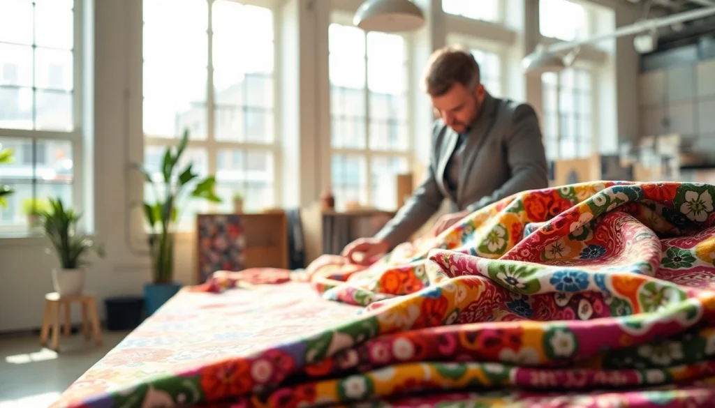 Bekijk het uitgebreid assortiment bedrukte tricot in een kleurrijke studio met unieke patronen.