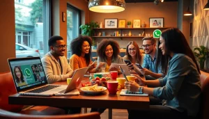 朋友在使用快连VPN的WhatsApp网页版功能，享受安全通信。