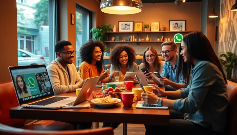 朋友在使用快连VPN的WhatsApp网页版功能，享受安全通信。