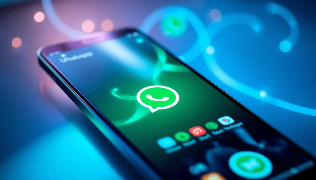 Experience the vibrant interface of GB WhatsApp APK on Android, showcasing its innovative themes and privacy features.