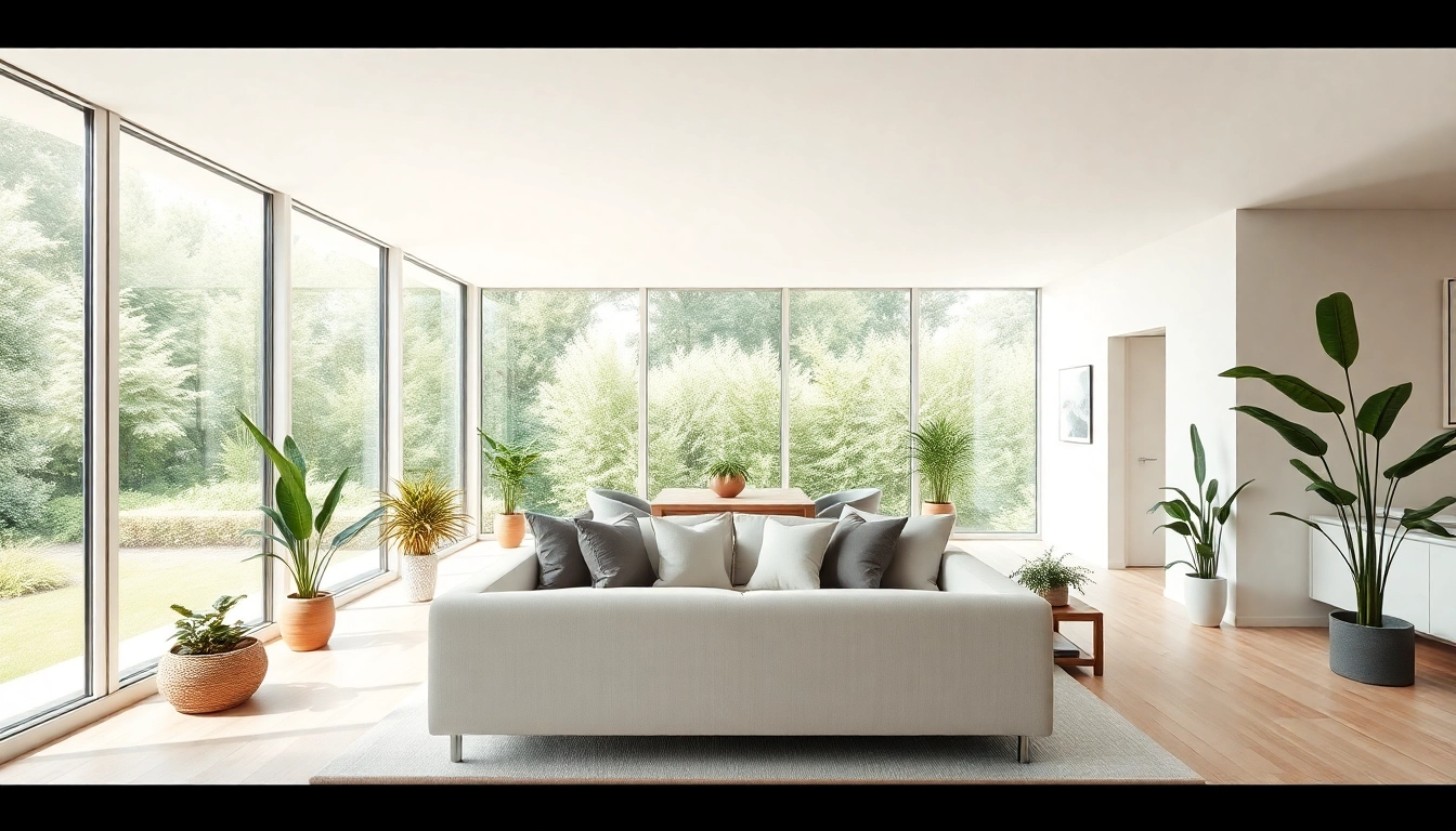 Experience seamless living in a modern home filled with natural light and greenery.