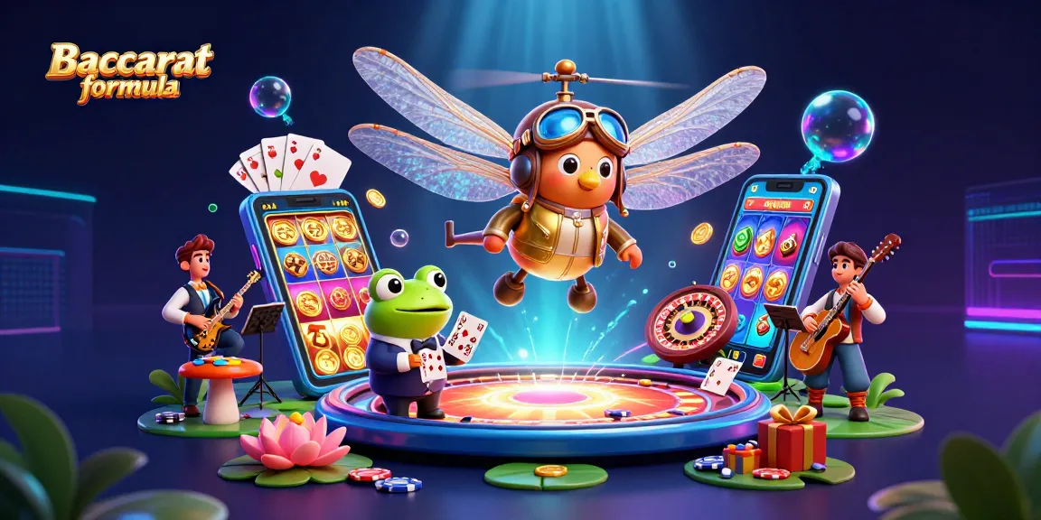 Engage with the Baccarat formula through a vibrant underwater casino scene featuring jazz musicians and a frog croupier.