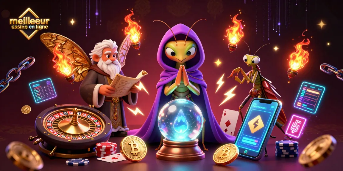 Regardez le meilleur casino en ligne avec des éléments de jeu animés et un décor enchanteur.